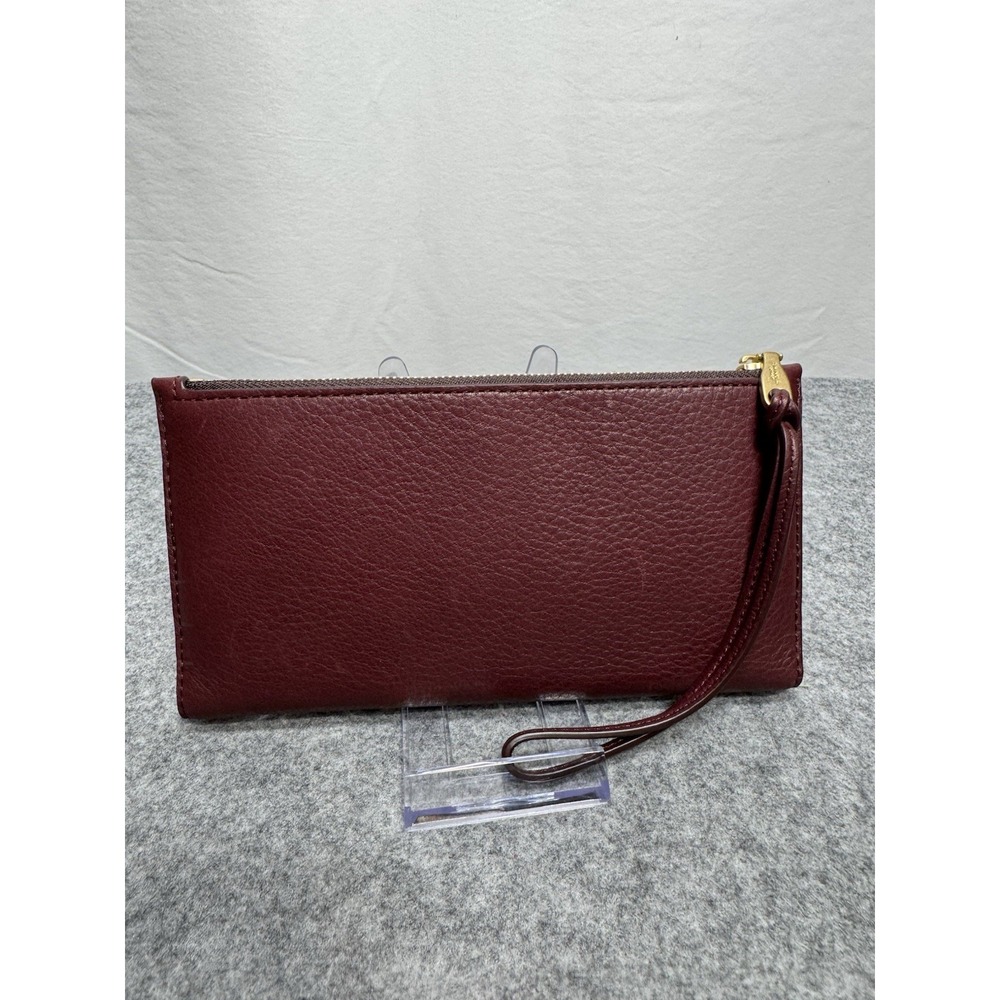 Shinola Detroit  Women's Genuine Leather Wallet Color Merlot Made In USA NWOT - Picture 4 of 10